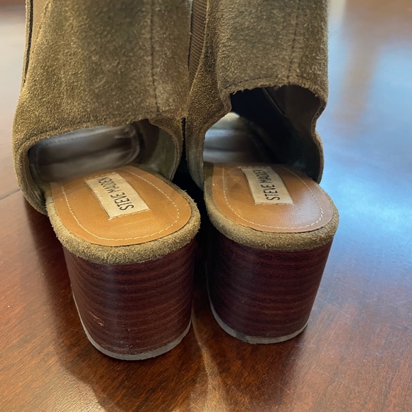 Steve Madden Suede Open-Toed Ankle Boot - Picture 2 of 5